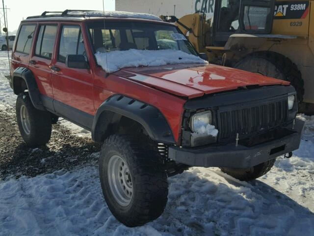 1J4FJ68S3PL544995 - 1993 JEEP CHEROKEE S RED photo 1