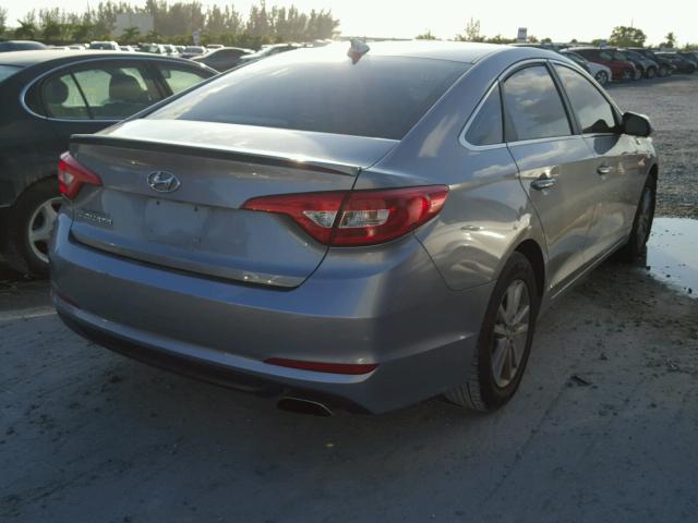 5NPE24AF2GH399081 - 2016 HYUNDAI SONATA SE SILVER photo 4