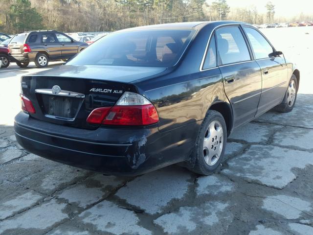 4T1BF28B34U381605 - 2004 TOYOTA AVALON XL BLACK photo 4