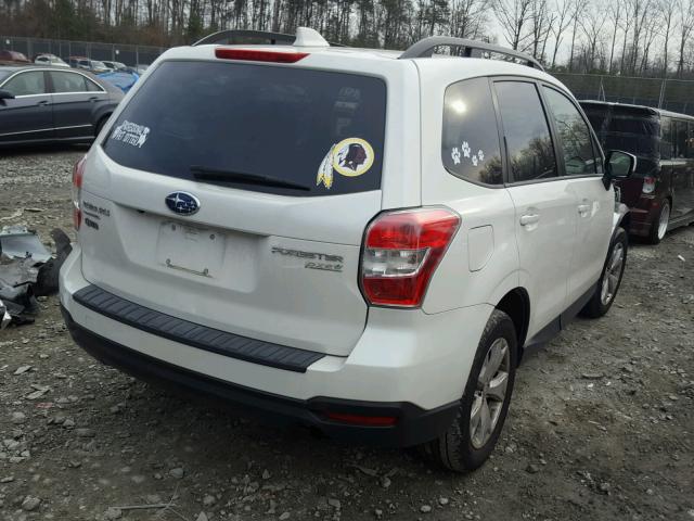 JF2SJADC8GH539558 - 2016 SUBARU FORESTER 2 WHITE photo 4