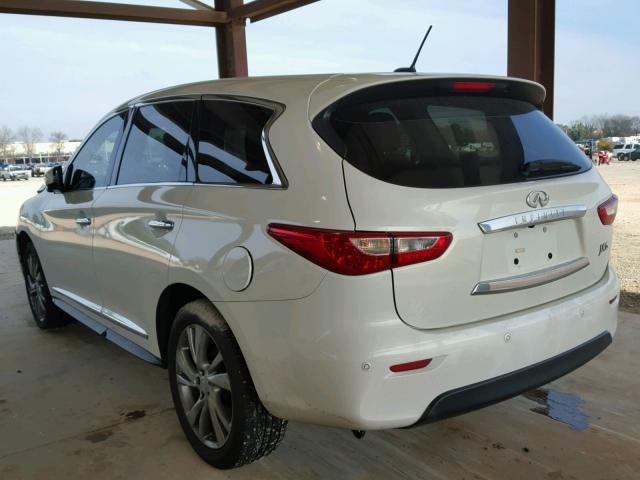 5N1AL0MNXDC325241 - 2013 INFINITI JX35 BASE WHITE photo 3