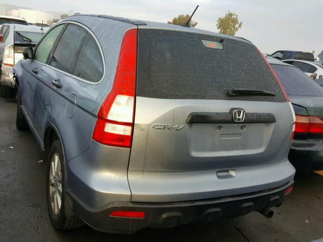 JHLRE38308C023977 - 2008 HONDA CR-V LX BLUE photo 3