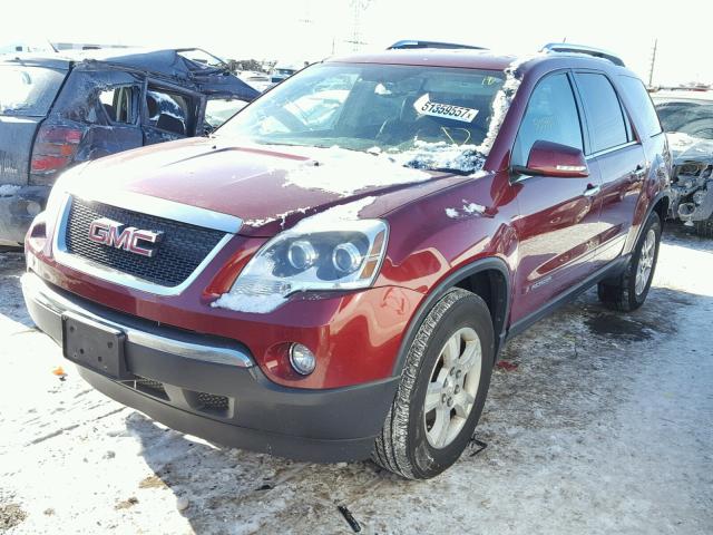 1GKER23778J153534 - 2008 GMC ACADIA SLT RED photo 2