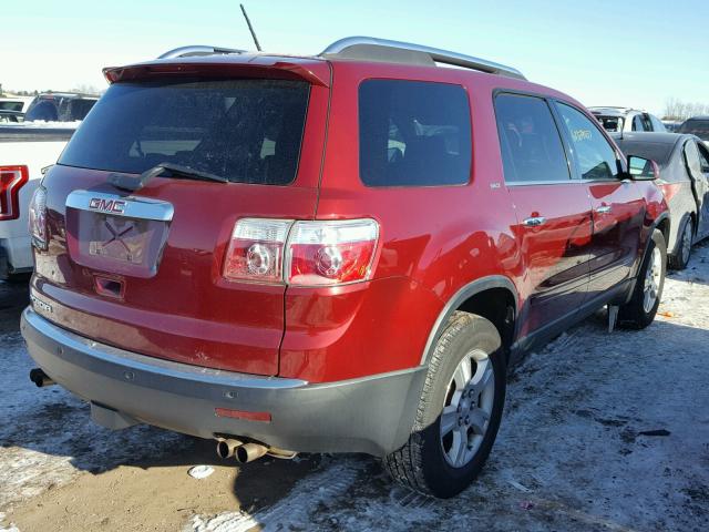 1GKER23778J153534 - 2008 GMC ACADIA SLT RED photo 4