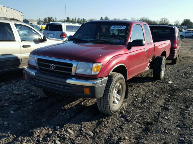 5TEWN72N7YZ699751 - 2000 TOYOTA TACOMA XTR RED photo 2