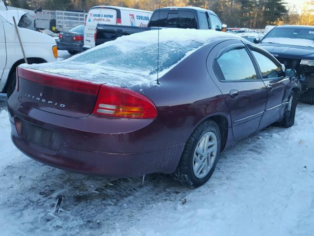 2B3HD46R2YH280338 - 2000 DODGE INTREPID BURGUNDY photo 4