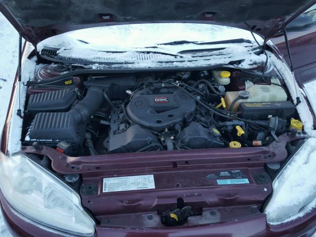 2B3HD46R2YH280338 - 2000 DODGE INTREPID BURGUNDY photo 7