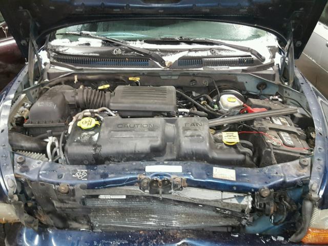 1B4HS28N11F632901 - 2001 DODGE DURANGO BLUE photo 7