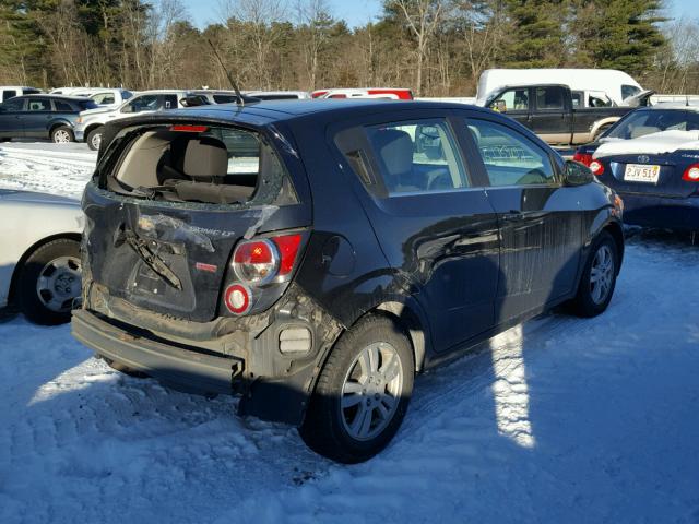 1G1JD6SB6D4242342 - 2013 CHEVROLET SONIC LT BLACK photo 4