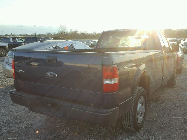 1FTRF12228KD52443 - 2008 FORD F150 BLUE photo 4