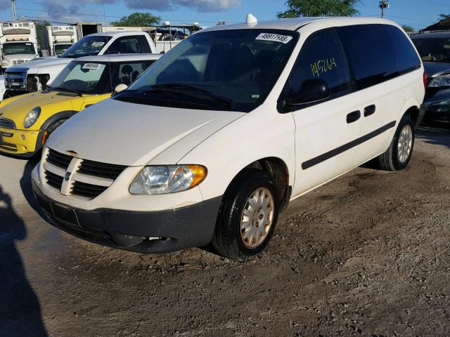 1D4GP21R25B314332 - 2005 DODGE CARAVAN C/ WHITE photo 2