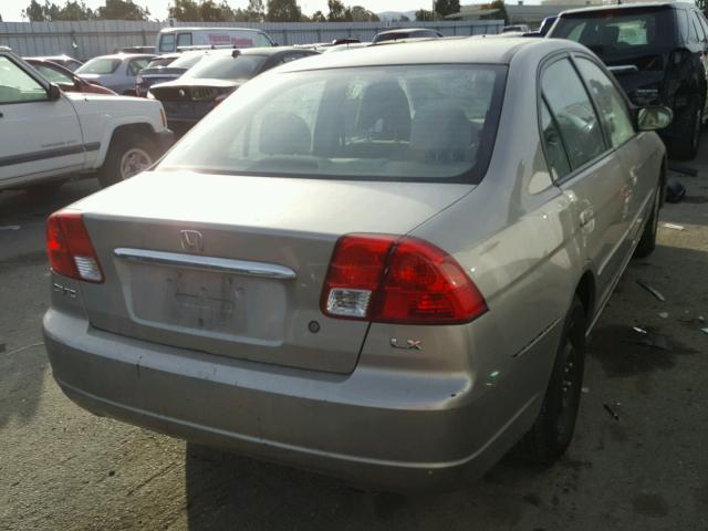 2HGES15583H527764 - 2003 HONDA CIVIC LX BROWN photo 4