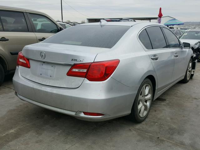 JH4KC1F34EC002815 - 2014 ACURA RLX SILVER photo 4