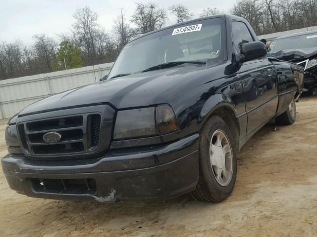 1FTYR10D25PA56392 - 2005 FORD RANGER BLACK photo 2