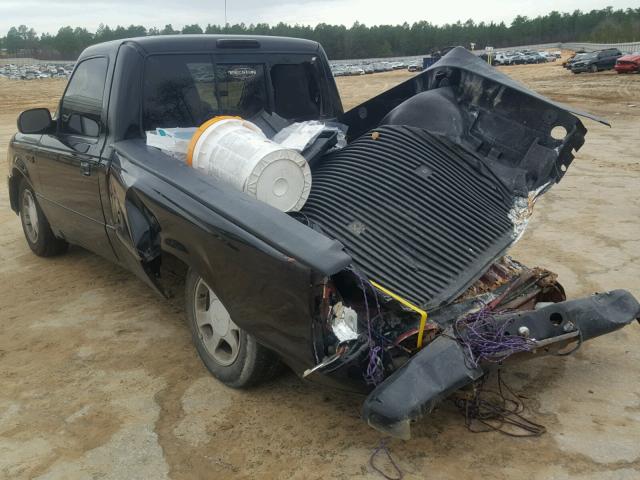 1FTYR10D25PA56392 - 2005 FORD RANGER BLACK photo 3