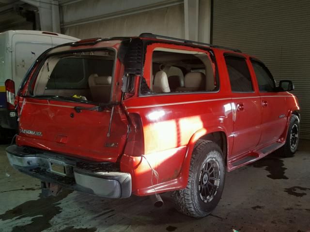 3GKFK16Z92G269844 - 2002 GMC YUKON XL K RED photo 4