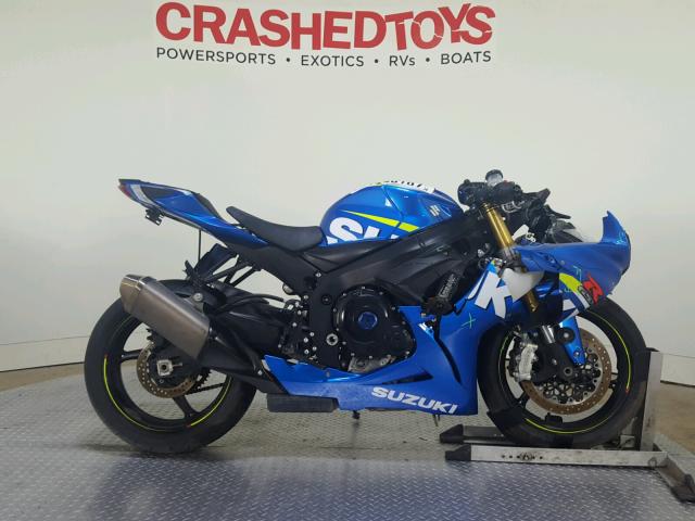 JS1GR7MA8F2101326 - 2015 SUZUKI GSX-R750 BLUE photo 1