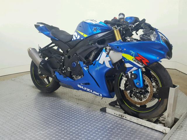 JS1GR7MA8F2101326 - 2015 SUZUKI GSX-R750 BLUE photo 2