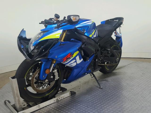 JS1GR7MA8F2101326 - 2015 SUZUKI GSX-R750 BLUE photo 4