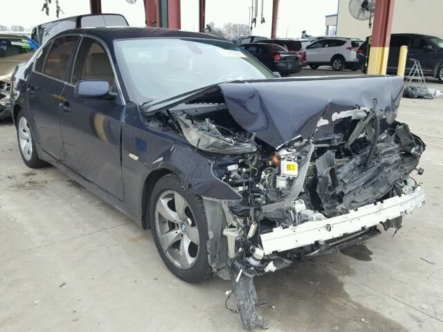 WBANU53568CT03760 - 2008 BMW 528 I BLUE photo 1