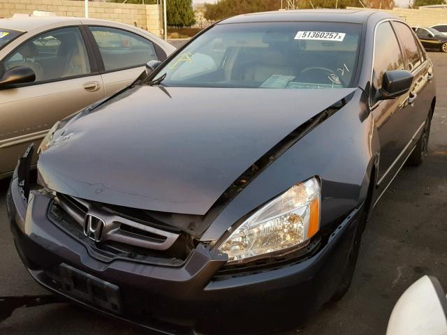 1HGCM66595A051944 - 2005 HONDA ACCORD EX GRAY photo 2