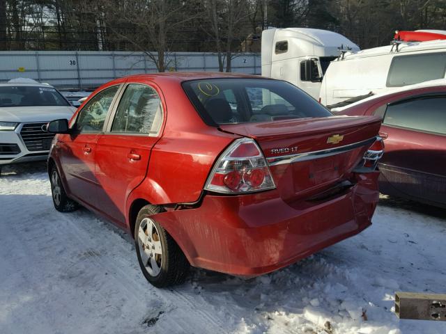 KL1TD5DE2BB126587 - 2011 CHEVROLET AVEO LS RED photo 3