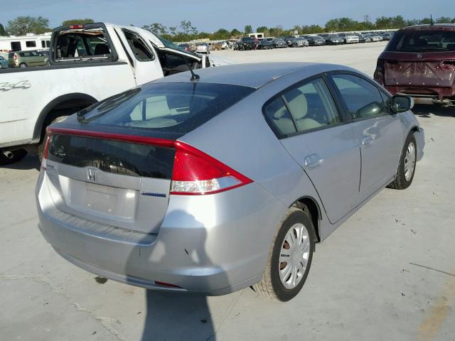 JHMZE2H50AS033525 - 2010 HONDA INSIGHT LX SILVER photo 4