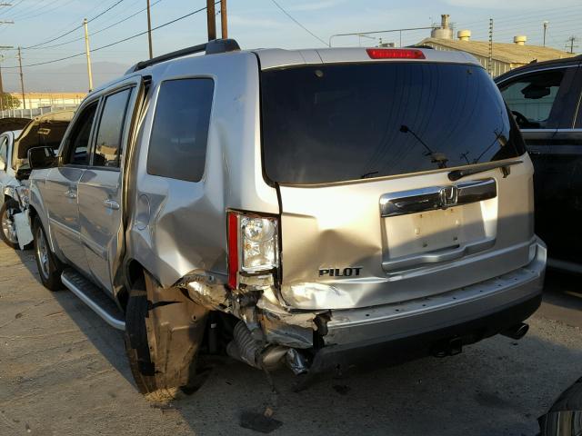 5FNYF3H60BB007188 - 2011 HONDA PILOT EXL SILVER photo 3