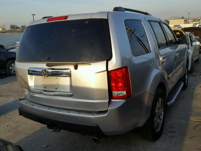 5FNYF3H60BB007188 - 2011 HONDA PILOT EXL SILVER photo 4