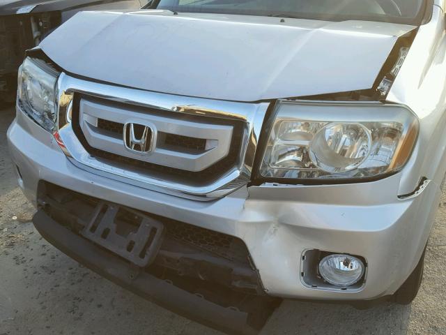 5FNYF3H60BB007188 - 2011 HONDA PILOT EXL SILVER photo 7