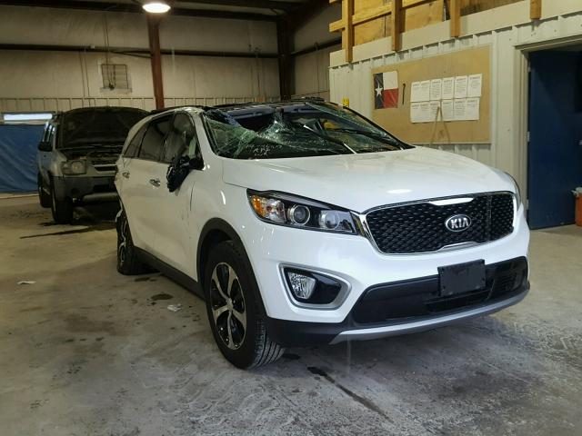 5XYPH4A51HG251026 - 2017 KIA SORENTO EX WHITE photo 1