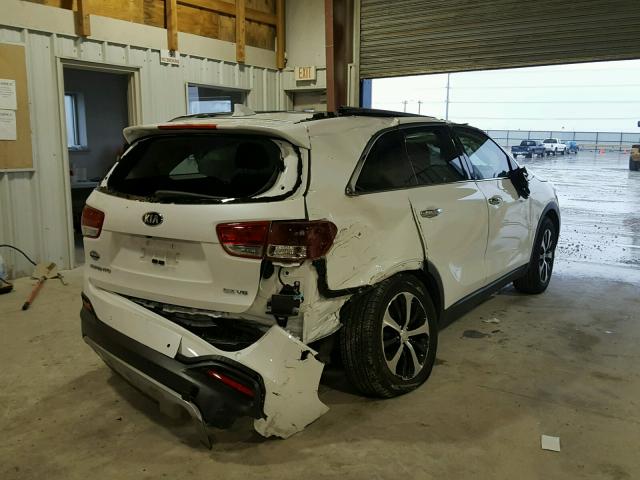 5XYPH4A51HG251026 - 2017 KIA SORENTO EX WHITE photo 4