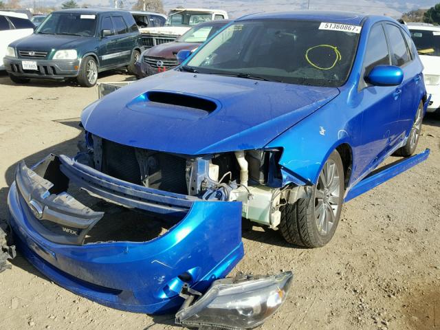 JF1GH7G68AG804166 - 2010 SUBARU IMPREZA WR BLUE photo 2