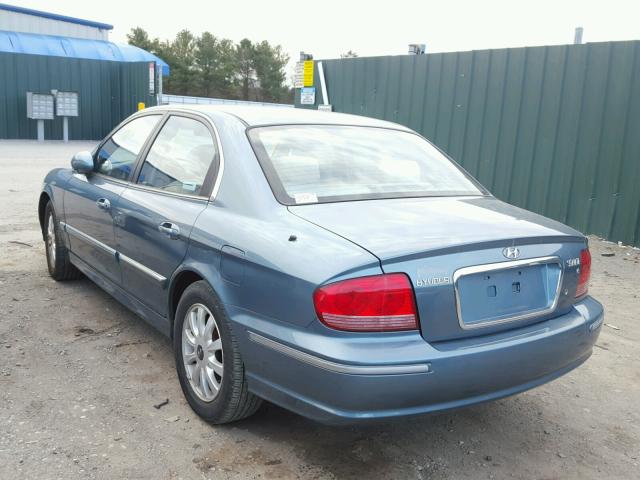 KMHWF35H24A083984 - 2004 HYUNDAI SONATA GLS BLUE photo 3