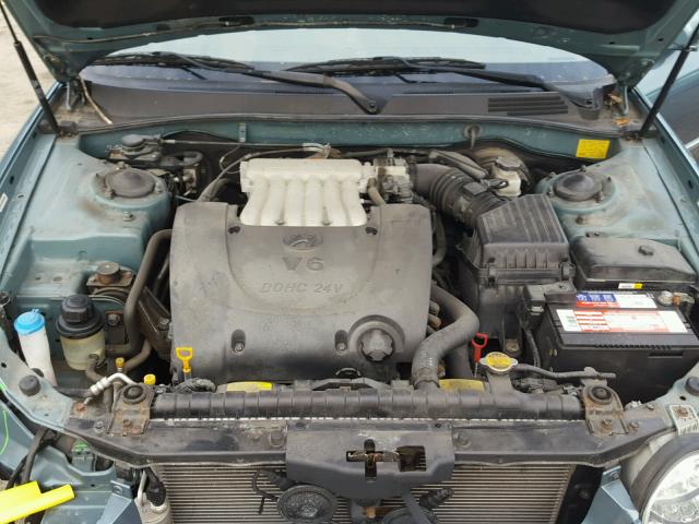 KMHWF35H24A083984 - 2004 HYUNDAI SONATA GLS BLUE photo 7