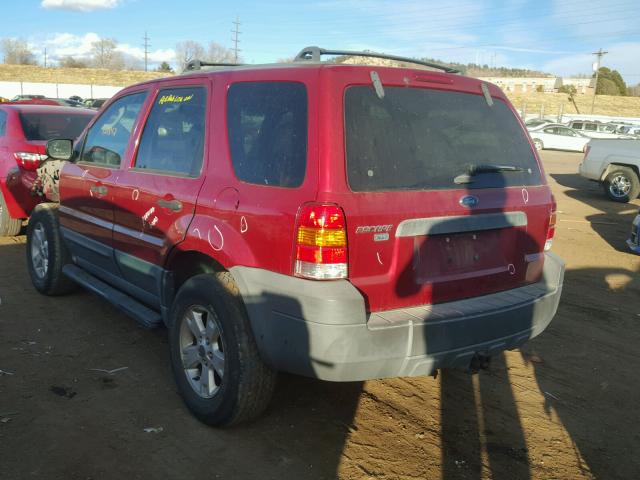 1FMYU031X5KB06801 - 2005 FORD ESCAPE XLT RED photo 3