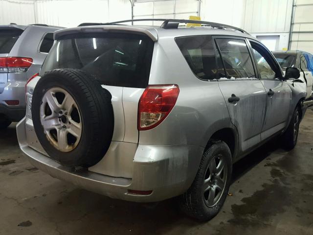 JTMZD33V676021771 - 2007 TOYOTA RAV4 SILVER photo 4