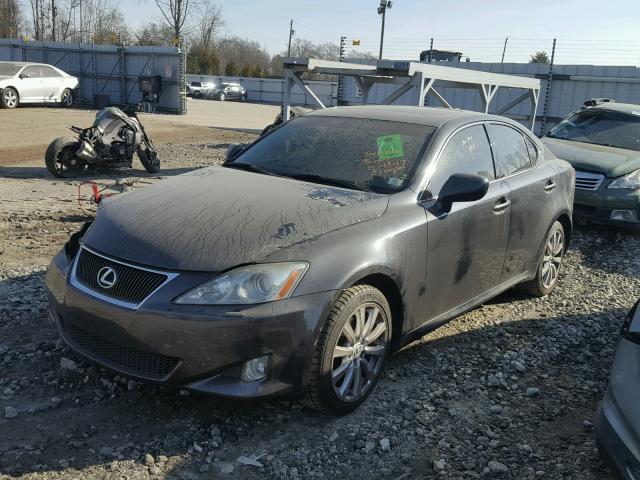 JTHCK262482026109 - 2008 LEXUS IS 250 BLACK photo 2