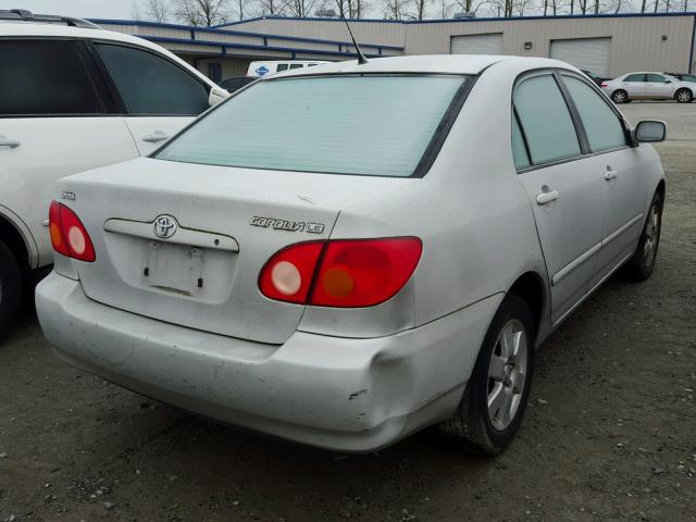 1NXBR32E63Z025969 - 2003 TOYOTA COROLLA CE SILVER photo 4