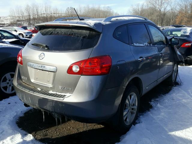 JN8AS5MV0DW636345 - 2013 NISSAN ROGUE S SILVER photo 4