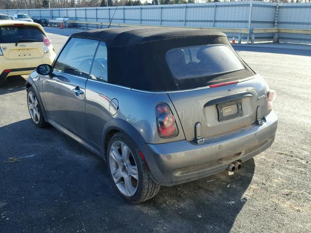 WMWRH33585TF85246 - 2005 MINI COOPER S GRAY photo 3