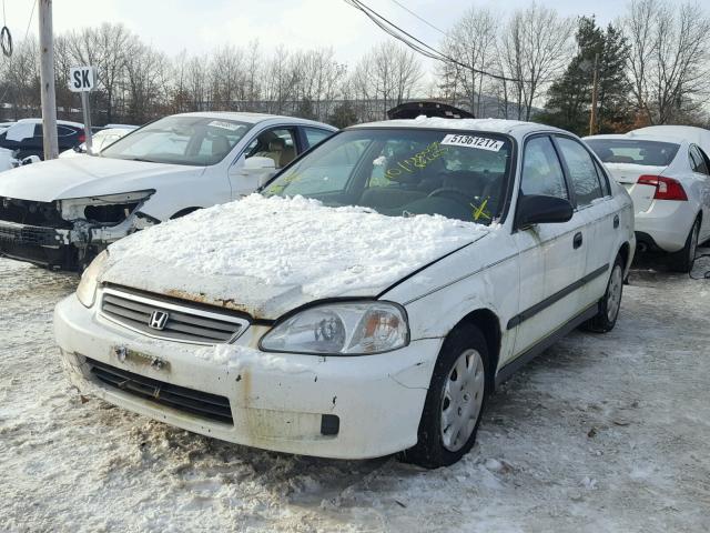 2HGEJ6674YH503856 - 2000 HONDA CIVIC LX WHITE photo 2