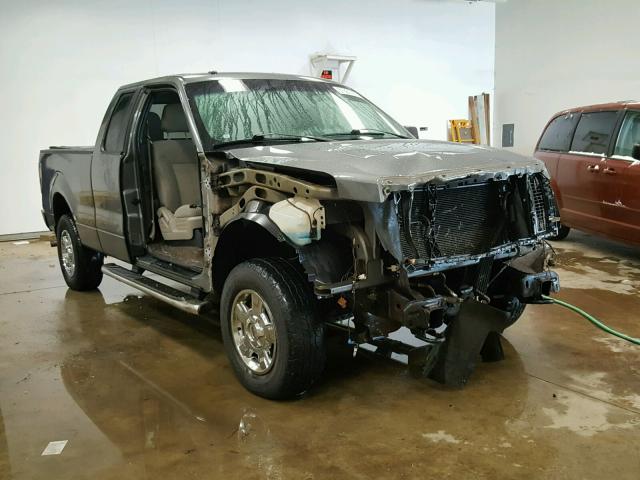 1FTEX1E82AFB92445 - 2010 FORD F150 SUPER GRAY photo 1