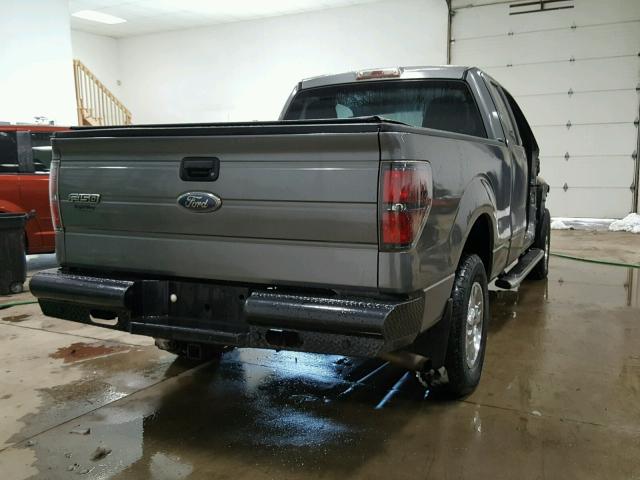 1FTEX1E82AFB92445 - 2010 FORD F150 SUPER GRAY photo 4