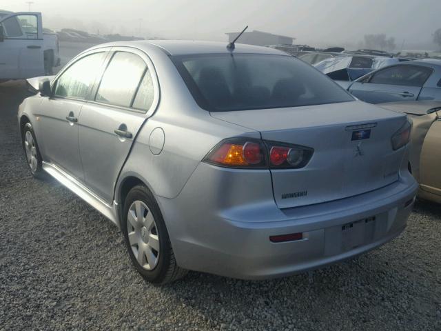 JA32U1FU0AU012333 - 2010 MITSUBISHI LANCER DE SILVER photo 3