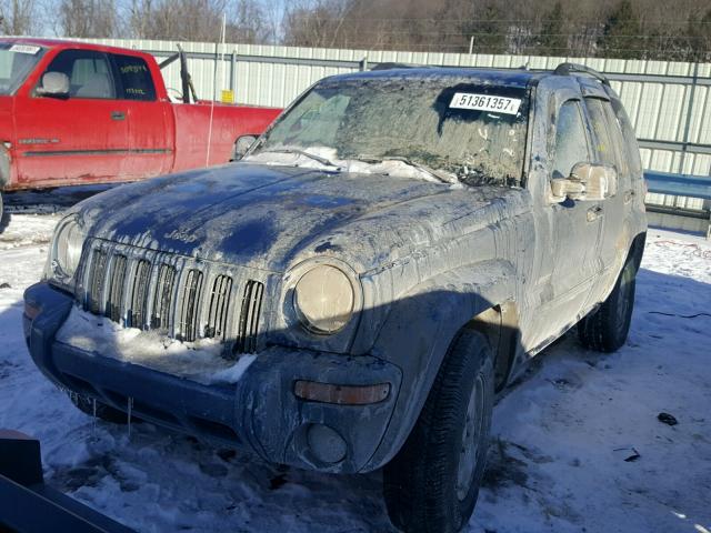 1J4GL58K54W178539 - 2004 JEEP LIBERTY LI BLUE photo 2