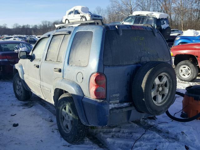 1J4GL58K54W178539 - 2004 JEEP LIBERTY LI BLUE photo 3