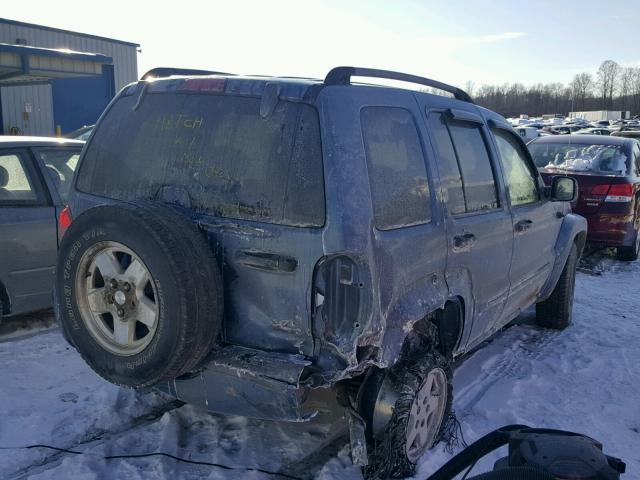 1J4GL58K54W178539 - 2004 JEEP LIBERTY LI BLUE photo 4