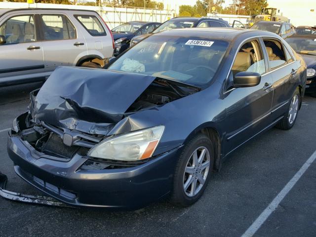 1HGCM66553A004956 - 2003 HONDA ACCORD EX BLUE photo 2