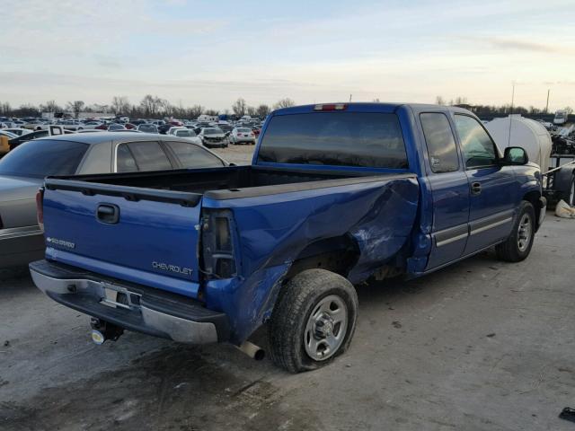 2GCEC19TX41421721 - 2004 CHEVROLET SILVERADO BLUE photo 4